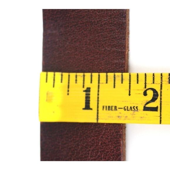 Quiksilver SADDLE BROWN GENUINE LEATHER 1.3/8"Wd CASUAL DRESS BELT Size 40 (I47 - Picture 9 of 13